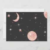 Roos Gold astronaut meisje roze 1e verjaardag Kaart (Achterkant)