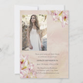 Roos Gold Azalea Afstuderen Kaart (Achterkant)