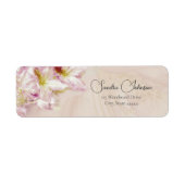 Roos Gold Azalea Wedding Etiket (Voorkant)