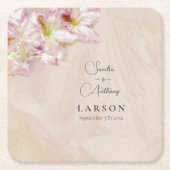 Roos Gold Azalea Wedding Kartonnen Onderzetters (Voorkant)