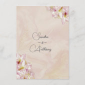 Roos Gold Azalea Wedding Menu (Achterkant)