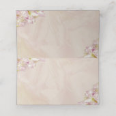 Roos Gold Azalea Wedding Plaatskaartje (Binnenkant ongevouwen)