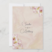 Roos Gold Azalea Wedding Save The Date (Achterkant)