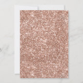 Roos Gold Baby Baby shower Uitnodiging (Achterkant)