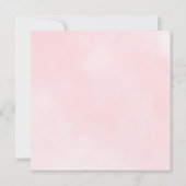 Roos Gold Baby Meisje Douche | Strooi groen Kaart (Achterkant)