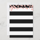 Roos Gold Baby shower Kaart (Achterkant)