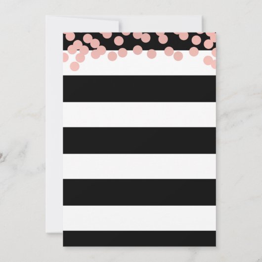 Roos Gold Baby shower Kaart (Achterkant)