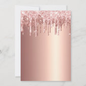 Roos Gold Baby shower met geavanceerd driften Kaart (Achterkant)