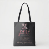 Roos Gold Bachelorette Kit Persoonlijk Tote Bag (Voorkant)
