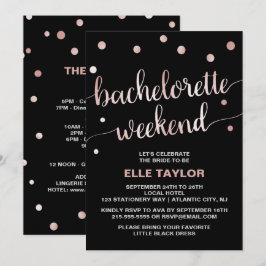 Roos Gold Bachelorette Weekend met reisroute Kaart