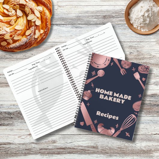 Roos Gold Baking Utensils Bakkerij Recepten Zakeli Notitieboek