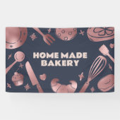 Roos Gold Baking Utensils Bakkerij Spandoek (Horizontaal)