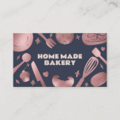 Roos Gold Baking Utensils Bakkerij Visitekaartje (Voorkant)