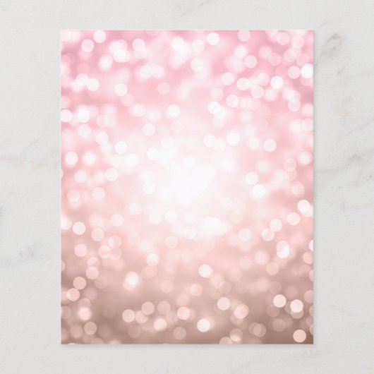 Roos Gold ballon Glitter 30th Birthday Invite Flyer (Achterkant)