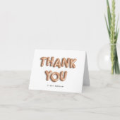 Roos Gold ballon - Speciaal bedankt - Kaart (Voorkant)