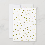 Roos Gold Balloons Confetti Stip Hartelijk dank Bedankkaart (Achterkant)