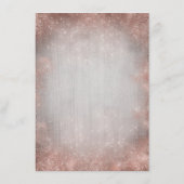 Roos Gold Beach Bruiloft Details Informatie Informatiekaartje (Achterkant)