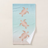 Roos Gold Beachstyle Turtles Coastal Bad Handdoek (Handdoek)