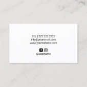 Roos Gold Beauty Logo Hair Stylist Make-up Artiest Visitekaartje (Achterkant)