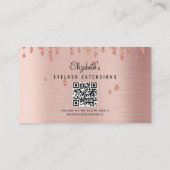 Roos Gold Beauty Makeup Artist Eyelashes Loyalty Visitekaartje (Achterkant)