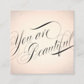 Roos Gold Beauty Salon Appointinder Afsprakenkaartje (Voorkant)