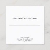 Roos Gold Beauty Salon Appointinder Afsprakenkaartje (Achterkant)