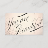 Roos Gold Beauty Salon Benoeming Afsprakenkaartje (Voorkant)