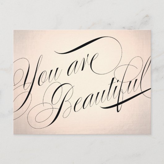 Roos Gold Beauty Salon Briefkaart (Voorkant)