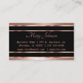 Roos Gold Beauty Salon Design Visitekaartje (Achterkant)