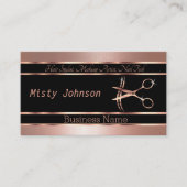 Roos Gold Beauty Salon Design Visitekaartje (Voorkant)