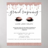 Roos Gold Beauty Salon Heropening Covid Safety Poster (Voorkant)