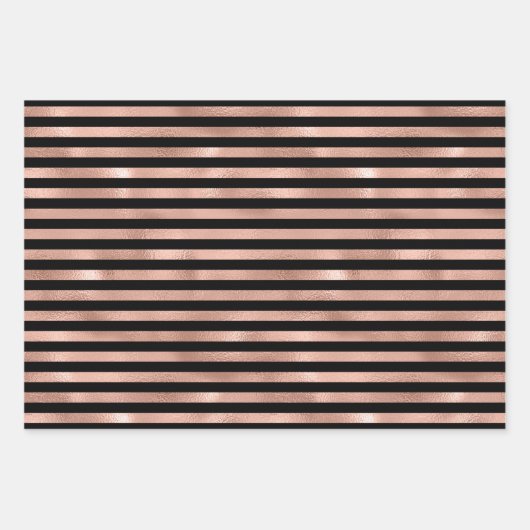 Roos Gold Bee Pattern Inpakpapier Vel (Voorkant 3)