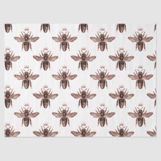Roos Gold Bee-reeks Design 6 Weefselpapier Tissuepapier (Voorkant)