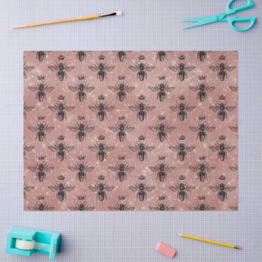 Roos Gold Bee Series Design 1 tissuepapier (Craft)