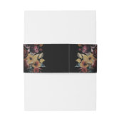 Roos Gold Belly Band voor bruiloft uitnodigingen Uitnodigingen Wikkel (Achterkant Voorbeeld)