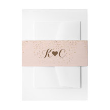 Roos Gold Belly Band voor bruiloft uitnodigingen