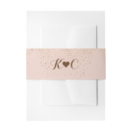 Roos Gold Belly Band voor bruiloft uitnodigingen Wikkel