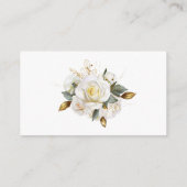 Roos Gold Biologische Bloemen Bruiloft Registry Informatiekaartje (Achterkant)