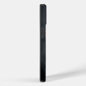 Roos Gold & Black Abstract Elegant Monogrammen Case-Mate iPhone Case (Achterkant / Rechts)