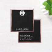 Roos Gold Black Border Logo Verdien Kaart met beel (Bureau)