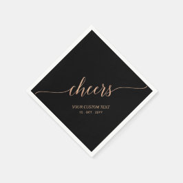 Roos Gold Black Elegant stijlvolle tinten Servet