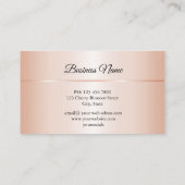 Roos Gold Black Floral Damask Mandala Visitekaartje (Achterkant)