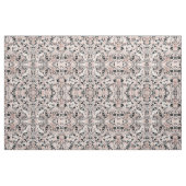 Roos Gold Black Floral Leaf Illustration Pattern Stof (Fat Quarter)