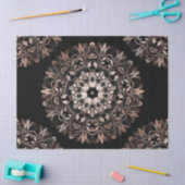 Roos Gold Black Floral Mandala Tissuepapier (Craft)