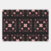 Roos Gold Black Inpakpapier Vel (Voorkant 3)