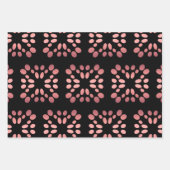 Roos Gold Black Inpakpapier Vel (Voorkant 2)