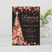 Roos Gold Black kerstfeestdag repetitie Kaart (Staand voorkant)