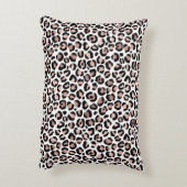 Roos Gold Black Leopard-bedrukte cheetah-trendy Accent Kussen (Achterkant (Verticaal))