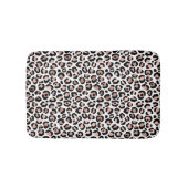 Roos Gold Black Leopard-bedrukte cheetah-trendy Badmat (Voorkant)