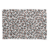 Roos Gold Black Leopard-bedrukte cheetah-trendy Kussensloop (Voorkant-Links)